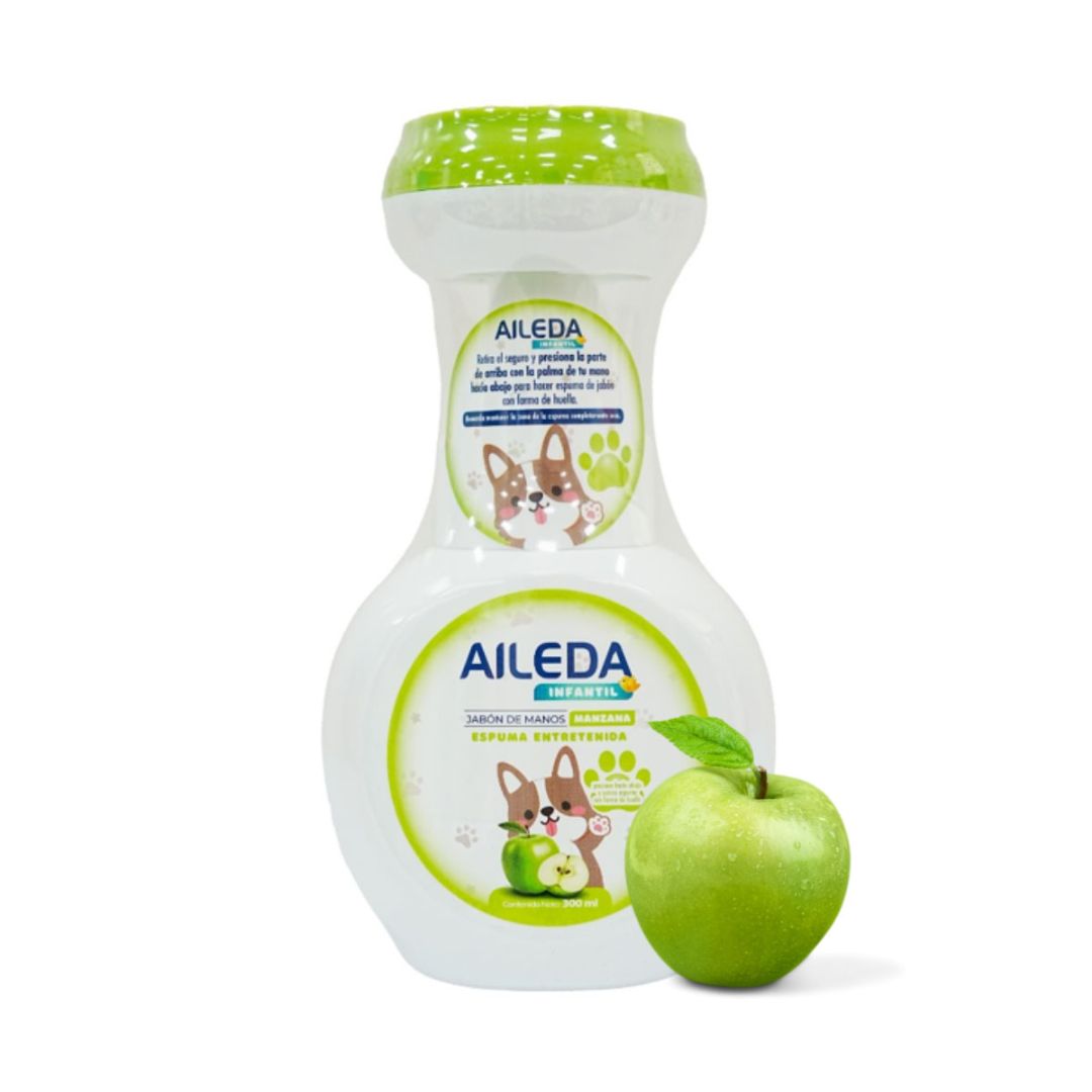 Aileda Jabón Espuma Infantil Manzana 300 ml
