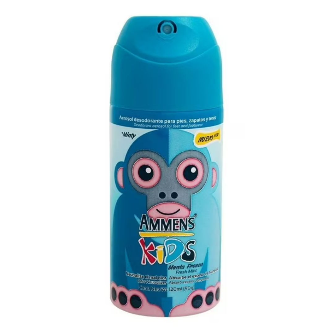 Ammems Kids Desodorante de Pies Spray Menta Fresca 90 grs