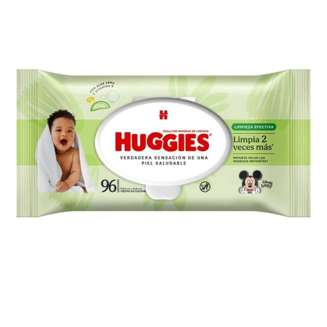 Huggies Toallas Húmedas Limpieza Efectiva / 96 Unidades