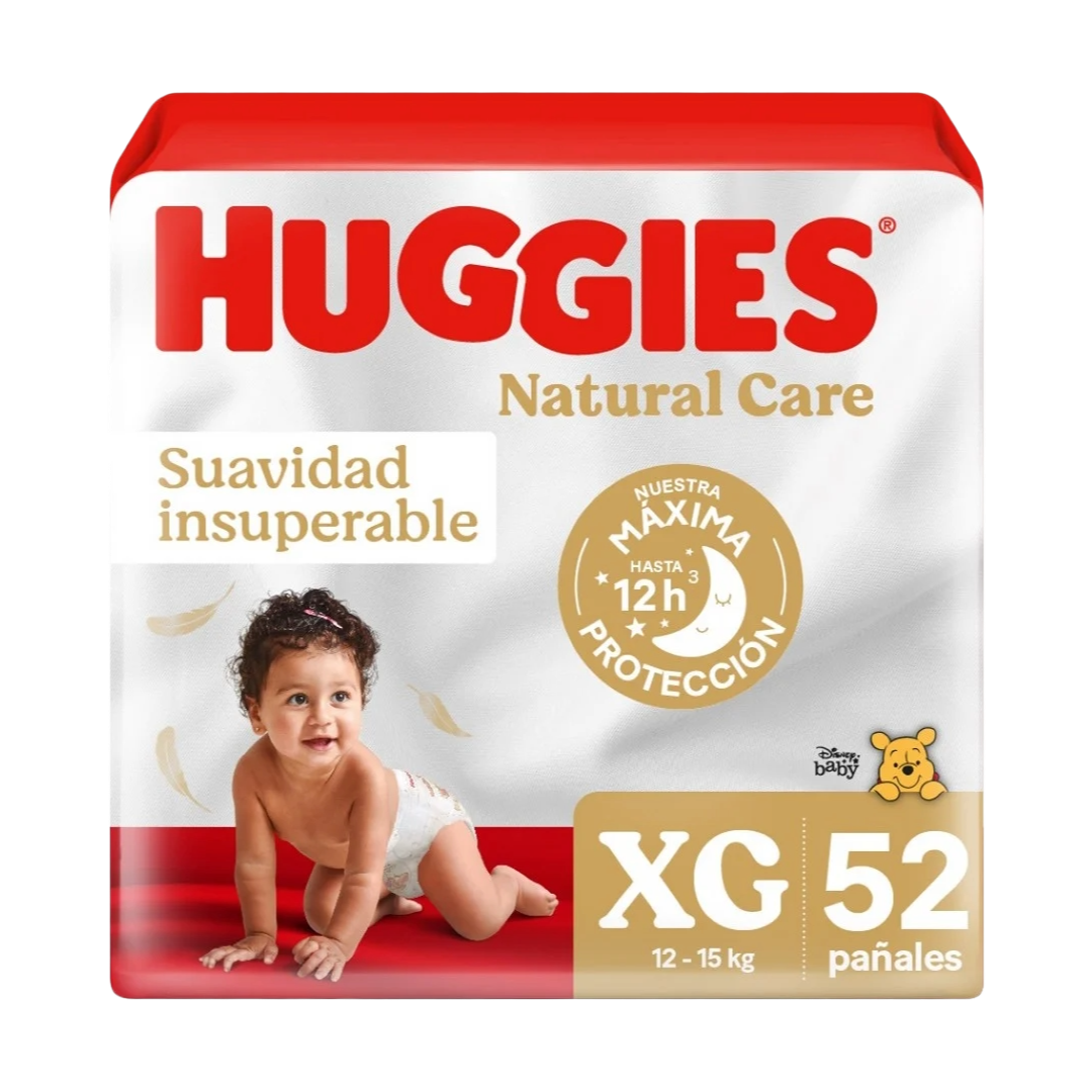 Huggies Natural Care Talla XG 52 Pañales