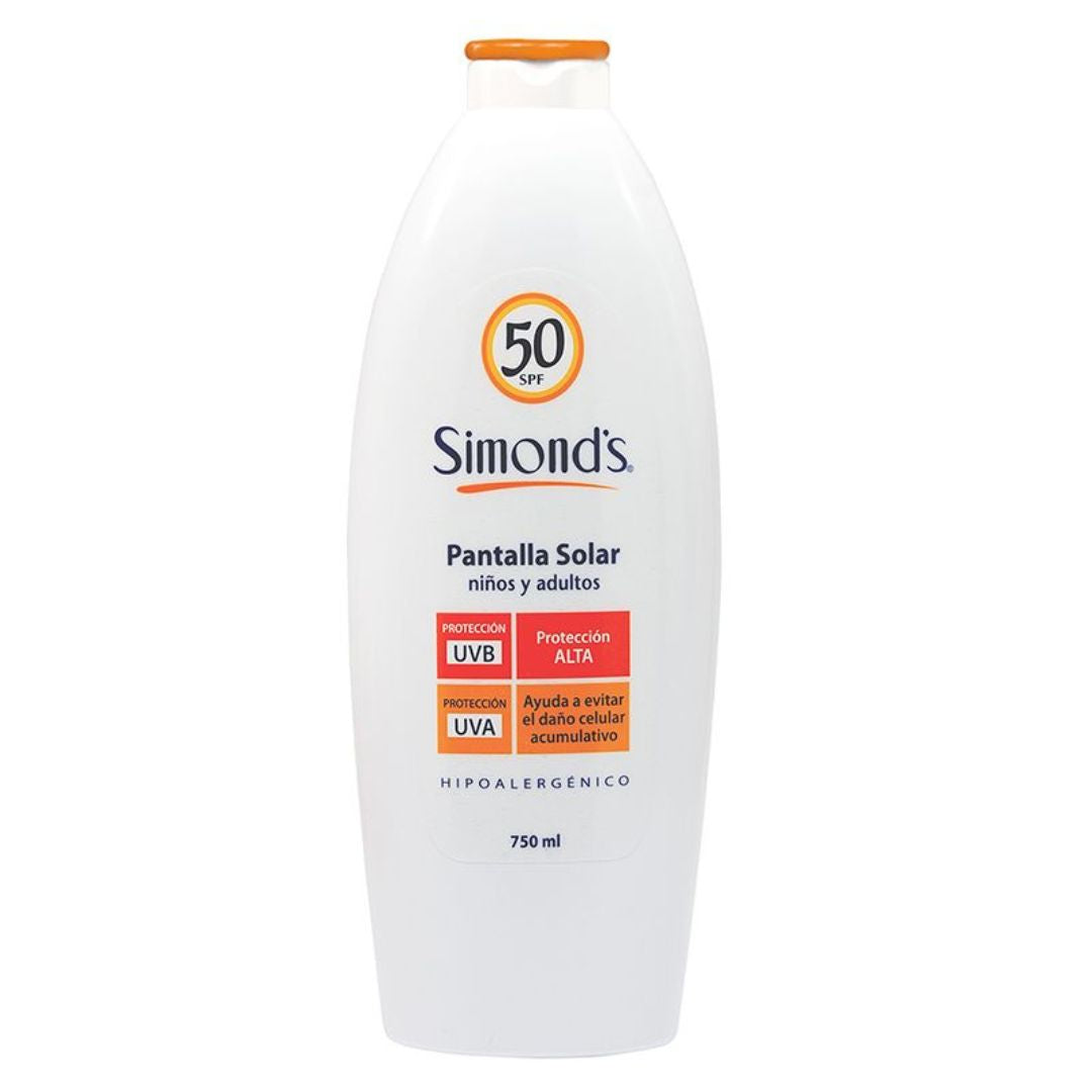 Simond's Pantalla Solar SPF 50 Crema 750 ml