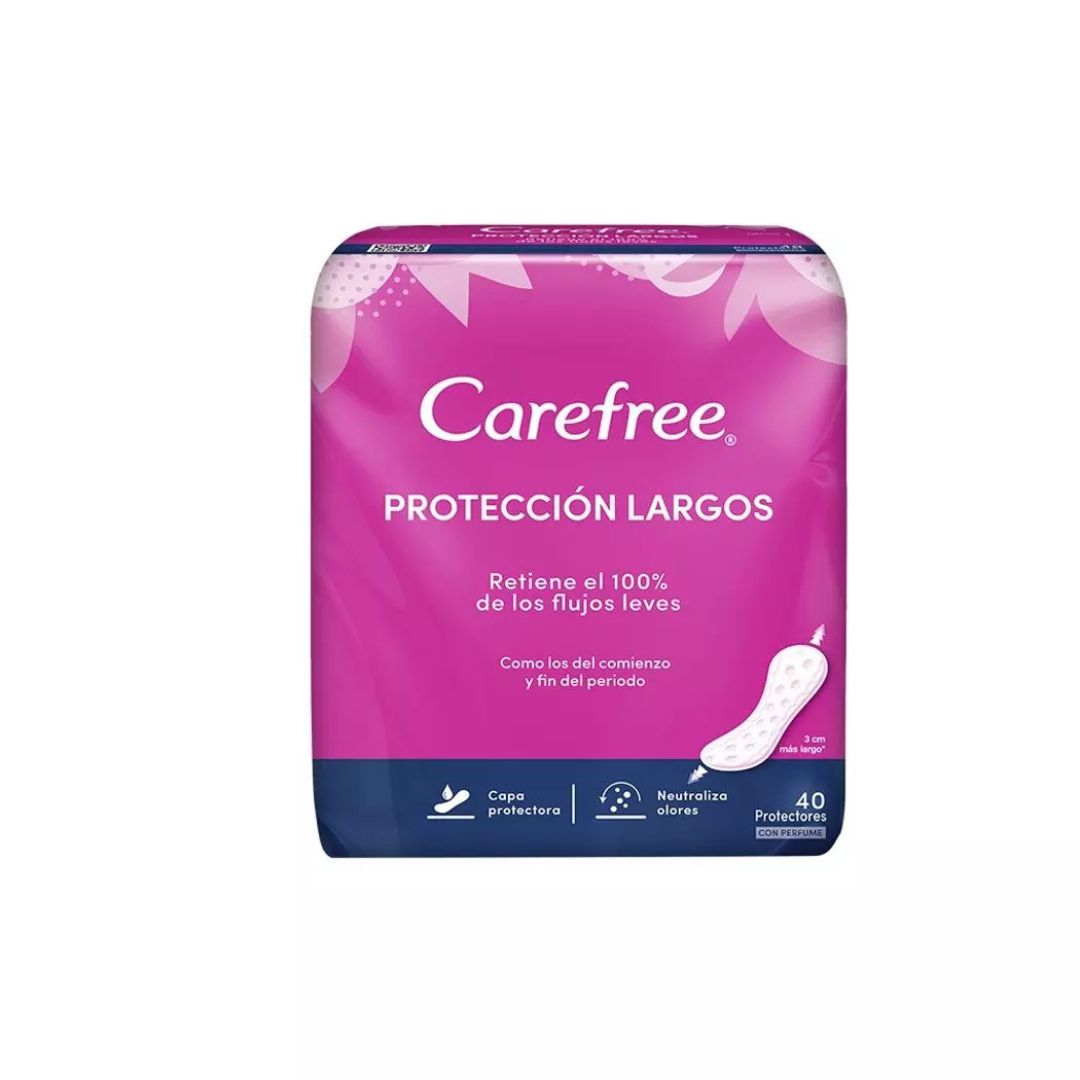 Carefree Protectores Diarios Largos / 40 Unidades