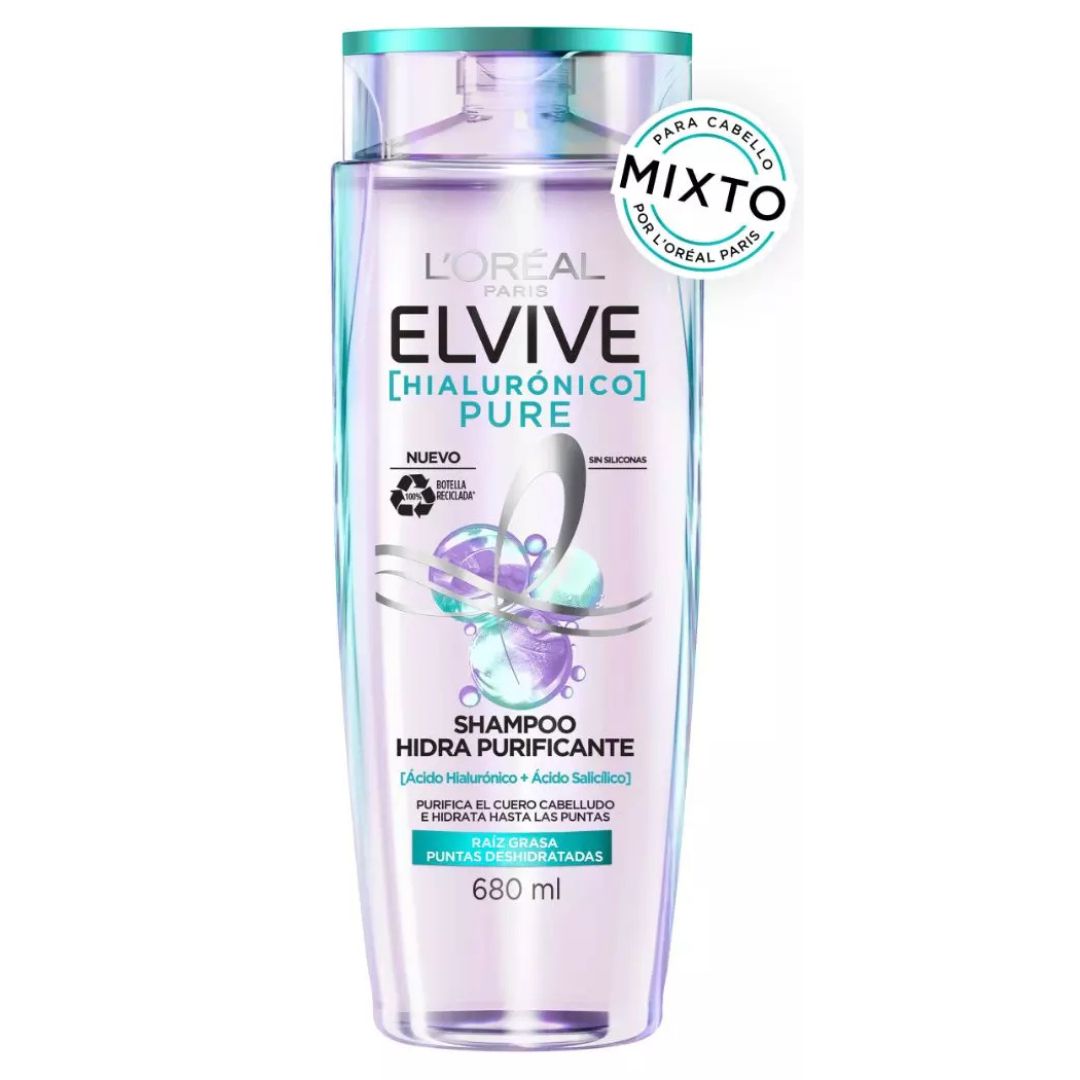 Elvive Shampoo Hialurónico Pure 680 ml