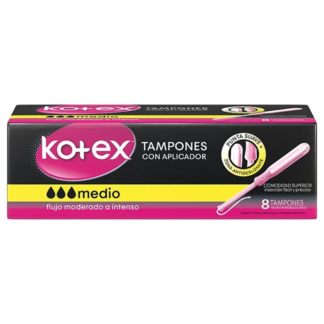 Kotex Tampones Medio / 8 Unidades