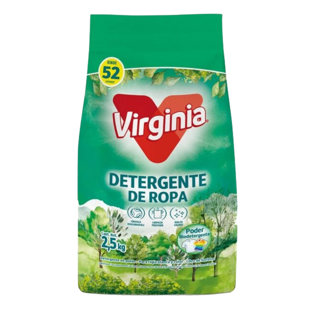 Virginia Detergente Poder Biodegradable 2.5 Kg