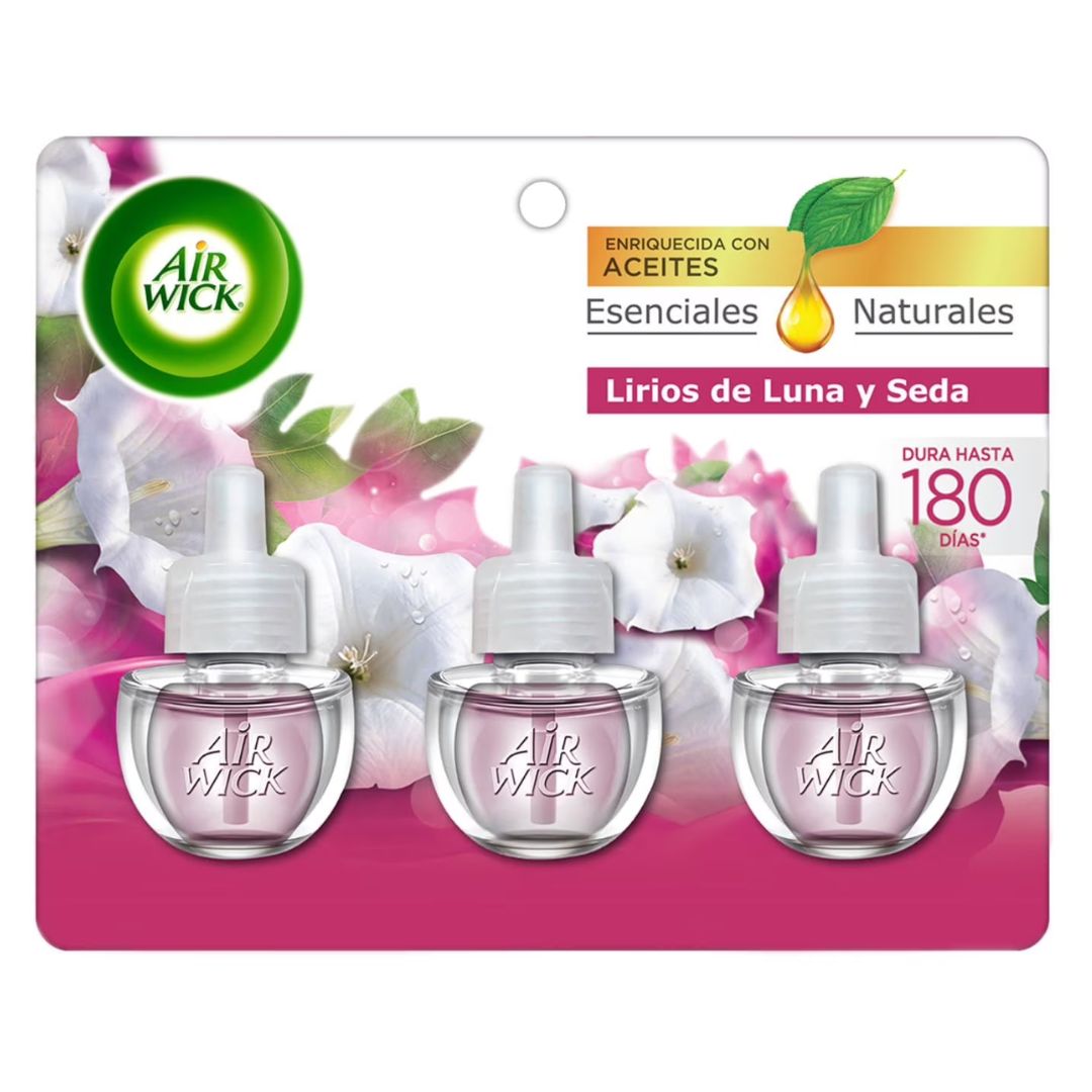 Air Wick 3 Aceites Lirios de Luna y Seda 21 ml