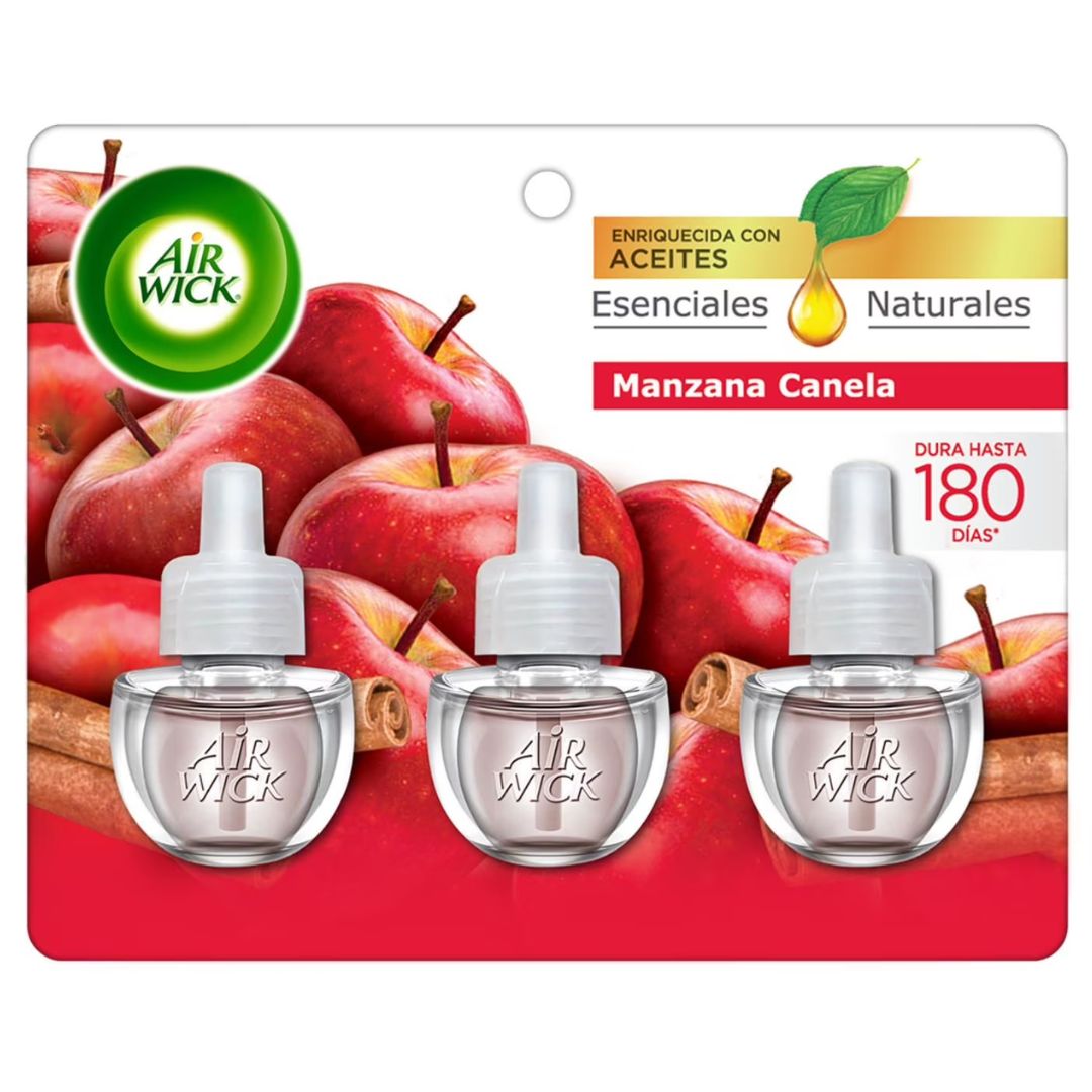 Air Wick 3 Aceites Manzana Canela 21 ml