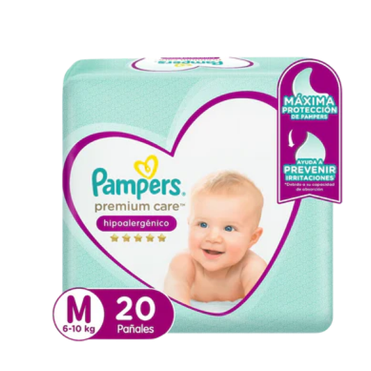 Pampers Premium Care Talla M  20 Unidades