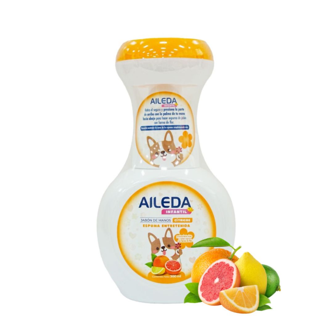 Aileda Jabón Espuma Infantil Cítrico 300 ml