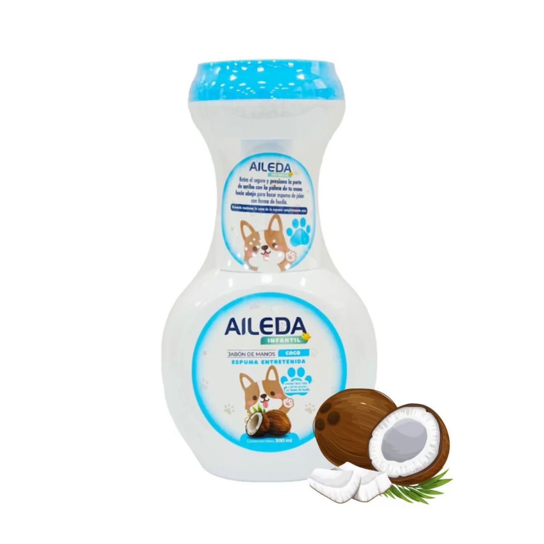 Aileda Jabón Espuma Infantil Coco 300 ml