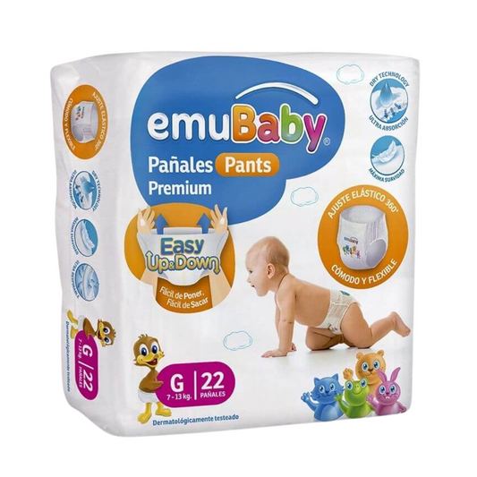 Emubaby PANTS premium  talla G /22 unidades