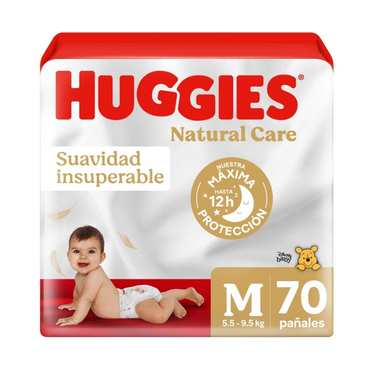 Huggies Natural Care Maleta Talla M / 70 Unidades