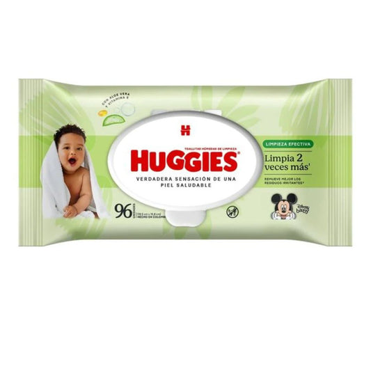 Huggies Toallas Húmedas Limpieza Efectiva / 96 Unidades