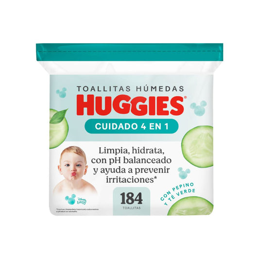Huggies Toallas Hùmedas Cuidado 4 en 1 / 184 Unidades