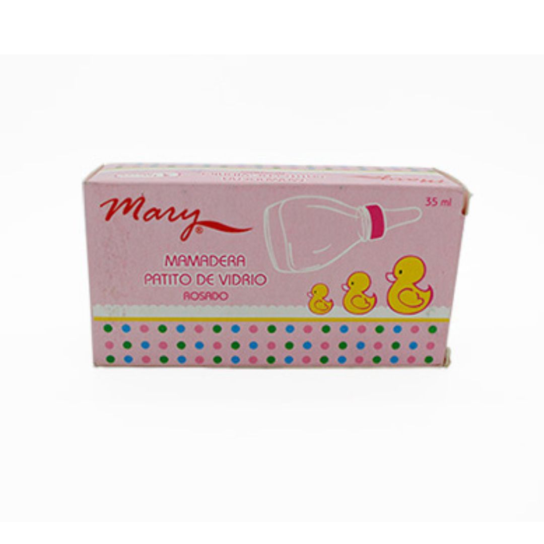 Mary Patito Mamadera de Vidrio Rosada / 35 ml