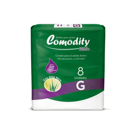 Comodity Pañal G 8 unidades