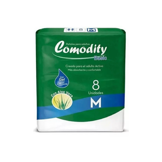 Comodity Pañal M 8 unidades