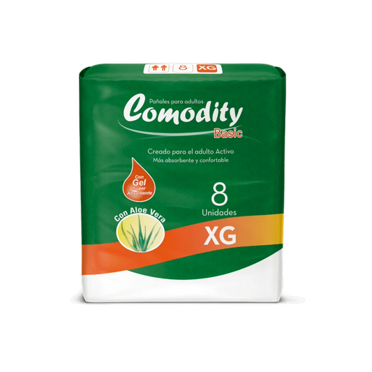 Comodity Pañal XG 8 unidades