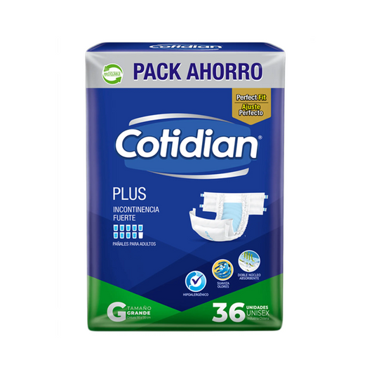 Cotidian Plus Pañal G 36 Unidades