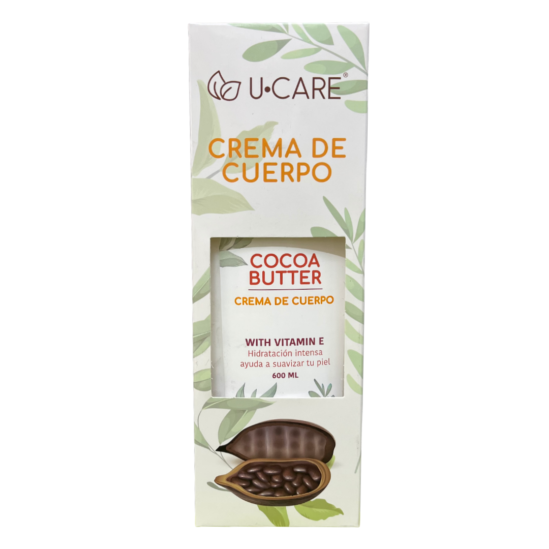 U. CARE Crema de cuerpo Cocoa Butter Vitamina E  600 ml