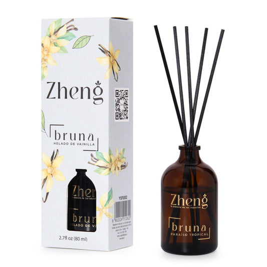 Zheng Difusor Ambiental de Varillas Aroma Helado de Vainilla / 80 ml
