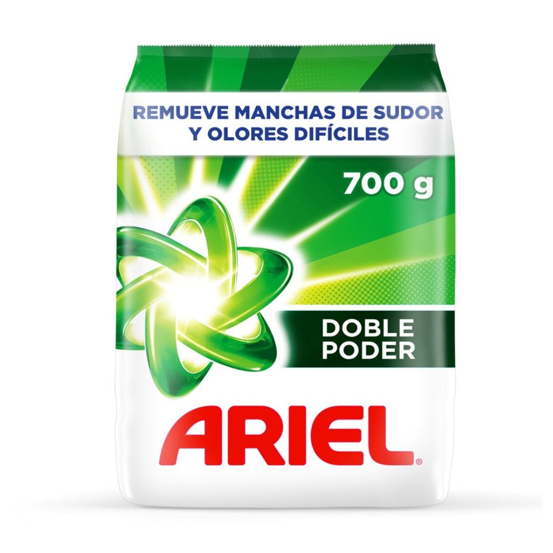 Ariel Detergente Polvo Doble Poder 700 grs