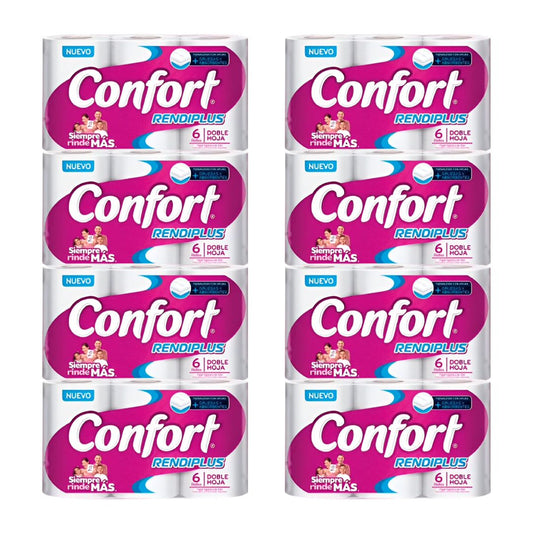 Confort Rendiplus Papel Higiénico 20 mts / Manga 48 rollos