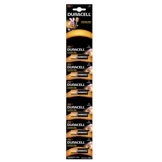Duracell Pilas AA / Tira x 6 Unidades