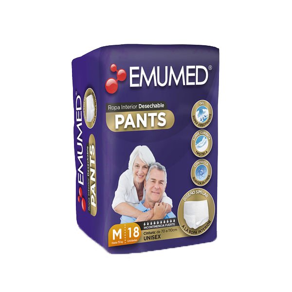 Emumed Pañal Pants talla M /18 pañales