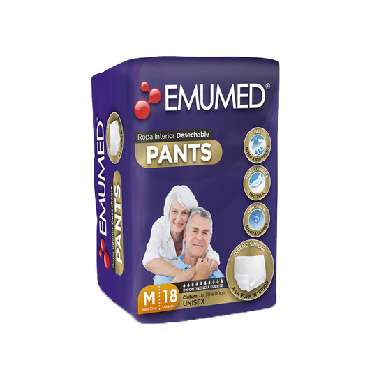 Emumed Pañal Pants talla M /18 pañales