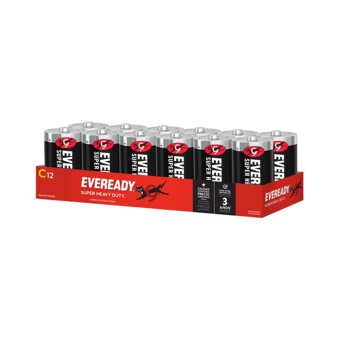 Eveready Pilas C / 12 unidades