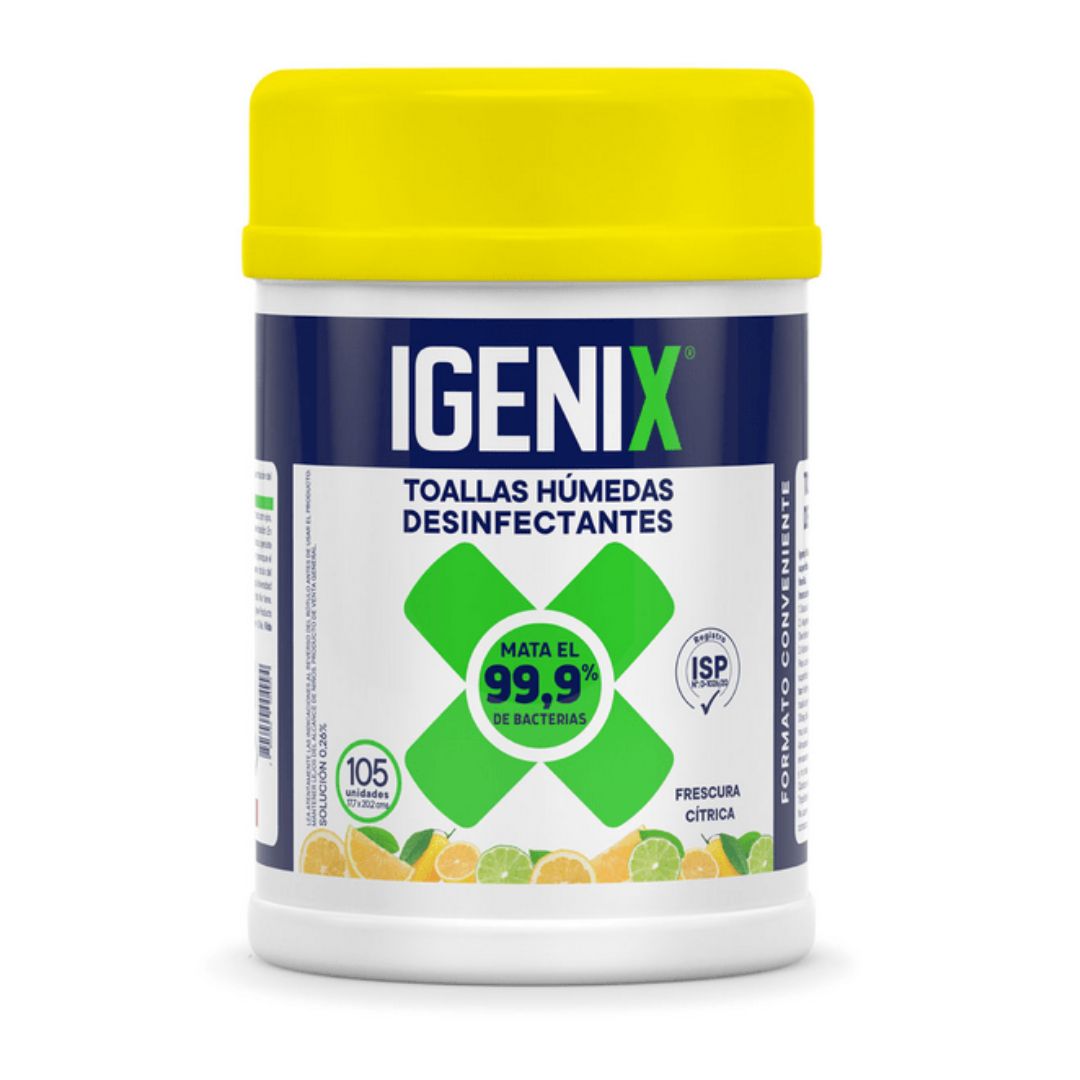 Igenix Toallas Desinfectantes / 105 unidades