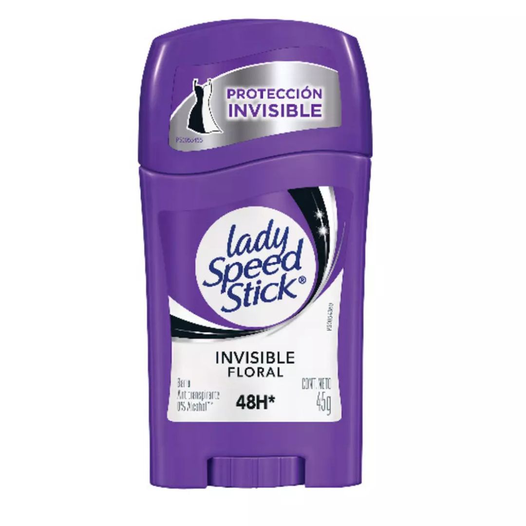 Lady Speed Stick Barra Dama Invisible Floral 45 grs