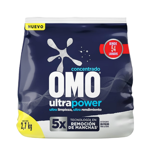 Omo Detergente Polvo Ultra Power 2.7 Kg