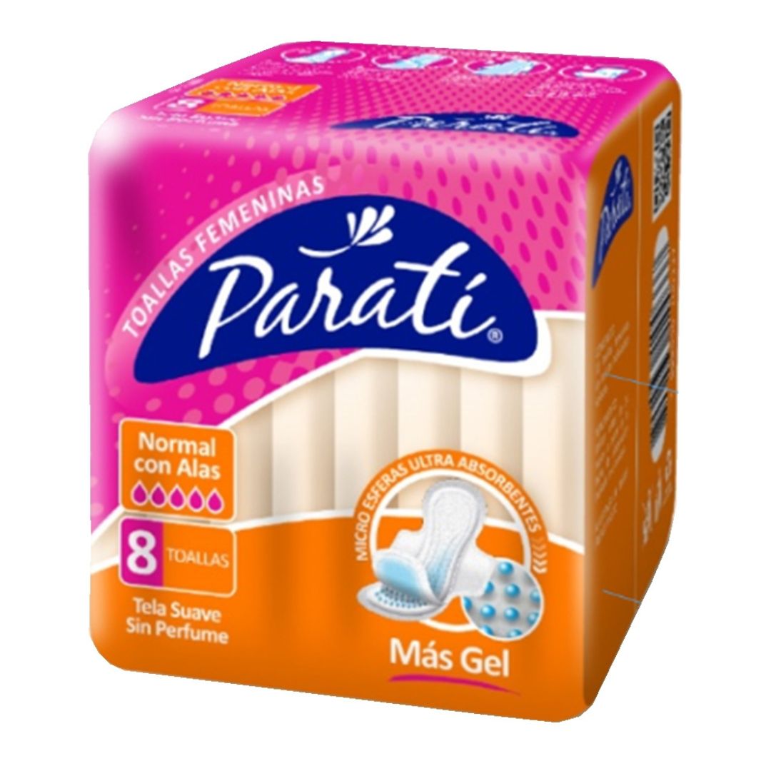 Para Ti Toalla Íntima Normal con Alas / 8 Unidades