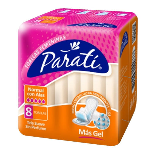 Para Ti Toalla Íntima Normal con Alas / 8 Unidades