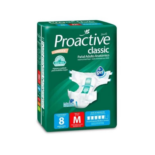 Proactive Pañal Anatomico M 8 unidades