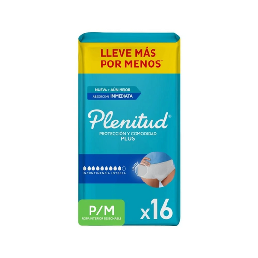 Plenitud Plus Calzón P/M 16 unidades