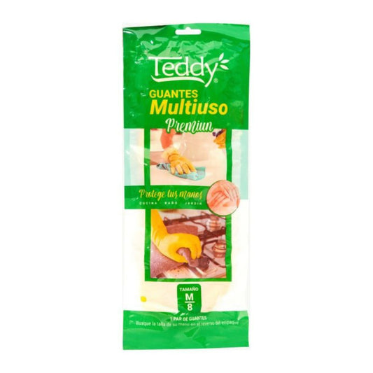 Teddy Guantes Multiuso Amarillos Talla M / Unidad