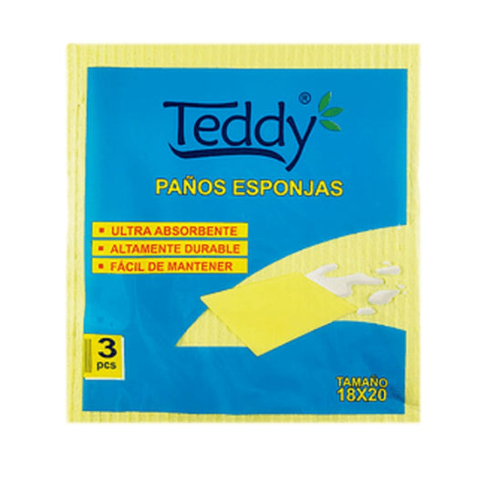 Teddy Paño Esponja x 3 Unidades