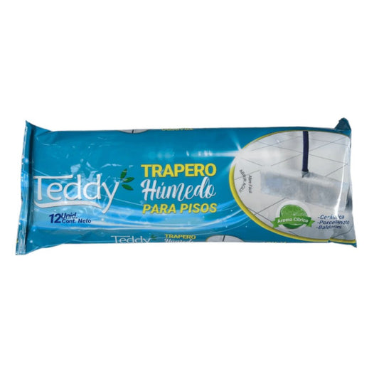 Teddy Trapero Húmedo Multiuso Citrus / 12 Unidades