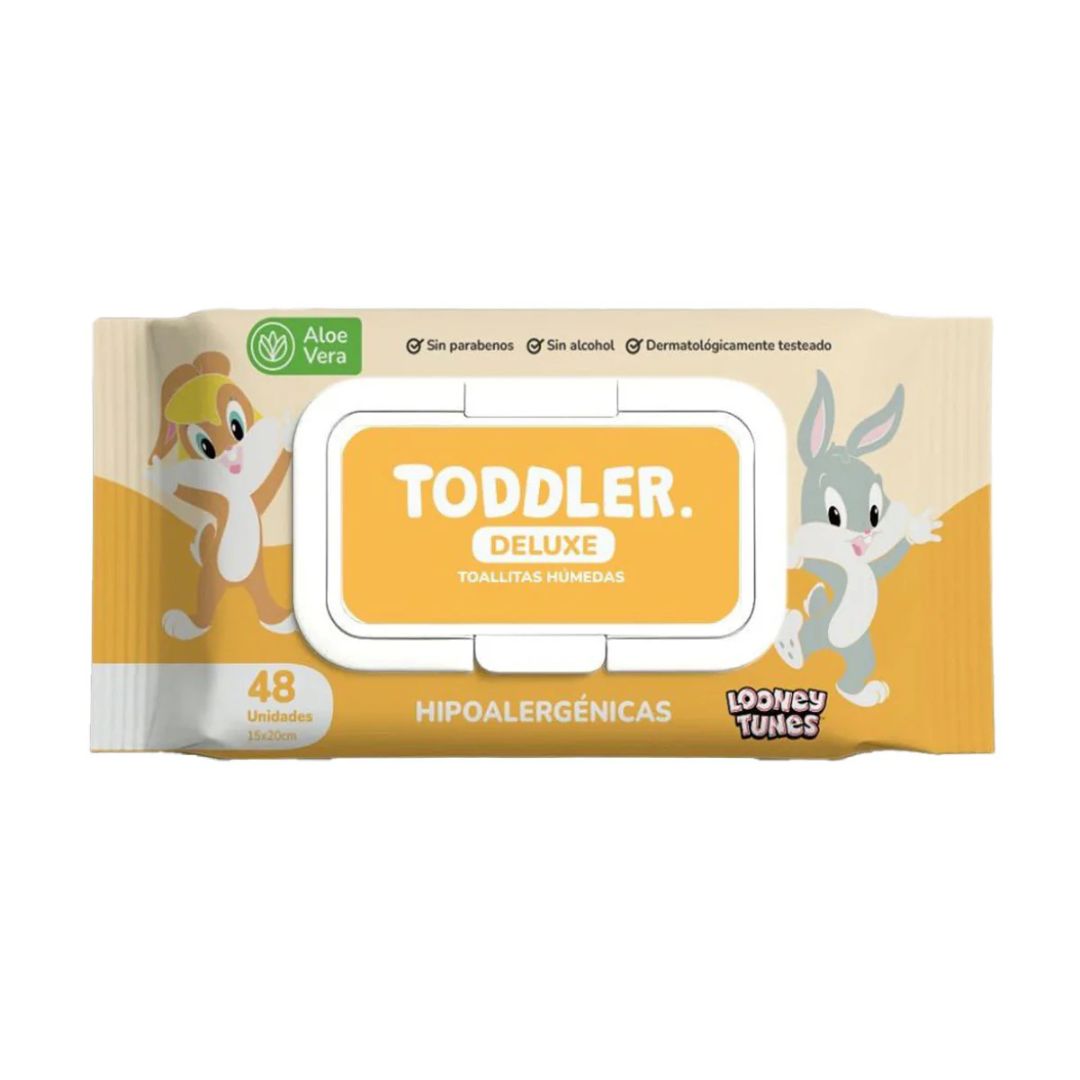 Toodler Deluxe Toallas Húmedas Aloe Vera / 48 Unidades